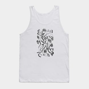 Abstract Bodies Drawing Improvisation #9 Tank Top